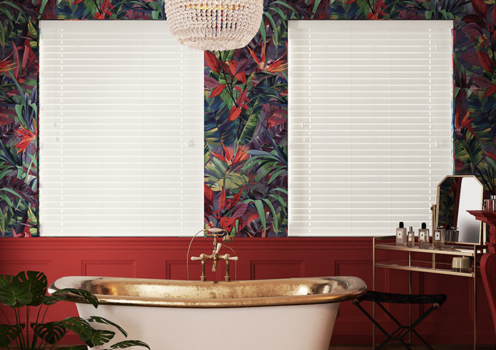 Ecowood, Absolute White Fine Grain - Motorised Venetian Blind - Image 5